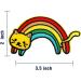 Obokata Iron On Rainbow Cat Patch - Vibrant Embroidered Badge for DIY Clothing Accessories - Buy Online on GoSupps.com
