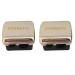 JOSALINAS Dual Makeup Sharpener (2 pack) for Cosmetic Eyebrow Eyeliner Pencil, Silver