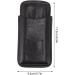 Cigar Travel Case 3 Cigar Storage Space Front Cutter Pocket Cigar Holder Case Leather for Birthday Gift (Black) - Buy Online on GoSupps.com