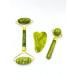 Jade Roller Natural. Facial Tool - Facial Roller Massage set Guasha Roller Skin Care Tools Green Quartz Massager for Face Eyes Neck Muscle Relaxing and Relieve Fine Lines and