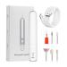 Electric Filer for Nail | Electric Polishing Set with Nail Drill - Compact Portable Design Electric Filer Hand Foot Care Tool for Nail Grind Trim Polish White English Version