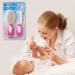 Baby Hair Brush and Comb Set for Newborns & Toddlers - Natural Soft Goat Bristles - Ideal for Cradle Cap - Rose Red | Perfect Baby Registry Gift - Buy Online on GoSupps.com