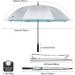 G4Free 62 Inch Windproof UV Protection Golf Umbrella - Silver Coated, Automatic Open Stick Umbrella - Silver/Lake Blue - Buy Online on GoSupps.com
