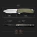 CIVIVI Elementum Folding Pocket Knife - 2.96 D2 Satin Blade, Green G-10 Handles (C907E) - Buy Online on GoSupps.com