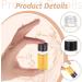 Benecreate 60-Pack 10ml Clear Glass Bottles with Screw Caps | Refillable Essential Oil & Cosmetic Bottles | Black Lid & Plastic Plug | 52x22mm - Buy Online on GoSupps.com