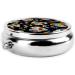 Autism Awareness Puzzle Pieces Heart Metal Pill Box - Round Mini 3-Compartment Travel Container for Small Pills - Buy Online on GoSupps.com