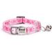 Personalized Moonpet Cat Necklace - Custom Name & Phone Number Safety Closure & Bell - Pink Flower Design - Buy Online on GoSupps.com