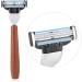 Zerodis 4 in 1 Professional Men's Manual Razor Set | Stainless Steel Stand Shaving Brush & Bowl | Premium Grooming Kit for Perfect Shave - Buy Online on GoSupps.com