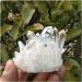 Crystal Natural White Angel Aura Crystal Cluster Electroplating Titanium Coating Quartz Cluster Stone Home Collections - Buy Online on GoSupps.com