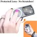 EasY Magnifier Small Reading Magnifying Glasses 3x with LED Light - Square Loupe Glass for Seniors - Ideal Elderly Aid Gift - Silver - Buy Online on GoSupps.com