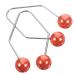 VINTORKY 1 Pair Dimple Trainer Double Chin Exerciser Facial Tools Tool Cheeks Clip Face Dimples Shaper Beauty Smile Exerciser Face Exerciser Metal Red Alloy Cosmetic Accessories 4.30X2.50X0.80CM Red