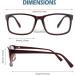 CGID CN12 Extra Narrow Frame Glasses - Slim Rectangle Brown Nerd Eyewear | International Shipping - Buy Online on GoSupps.com