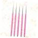 FRCOLOR 5 Piece Set Nail Art Liner Brush Polish Brush Pen Tools Nail Brush Kit Nail Polish Drawing Pen Nail Art Tools Nail Art Pen Painted Pen Pull Set Pink - Buy Online on GoSupps.com
