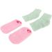 Qukaim Moisturizing Socks Elbow Cover Moisturizing Gel Socks Elbow Cover Set Nourishing Spa Sleeve for Skin Care Home Repair 2 Pairs Pink and Blue - Buy Online on GoSupps.com