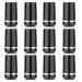 12pcs/Pack Custom Black Tip 0.355 Golf Ferrules for Taper Tip Iron Wedge Lower Ring