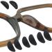 Harayaa Slide-Resistant D-Shaped Nose Pads for Glasses - Comfortable Long-Lasting Soft Pillow Design in Black - Buy Online on GoSupps.com