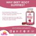 Buy Sugar Free Beet Root Gummies - 1500 mg Nitric Oxide Booster for Energy & Performance - 90 Chewable Beets for Blood Flow & Circulation - Buy Online on GoSupps.com
