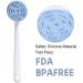 Oneleaf Silicone Back Scrubber for Shower - Long Handled Body Brush with Built-in Sponges for More Bubbles - Blue - Buy Online on GoSupps.com