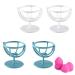 Make-up sponge stand make-up sponge holder 4 pieces of rotatable make-up sponge drying stand make-up sponge egg owner plastic make-up puff clothing rack sponge holder display stand