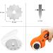 2-Piece 45mm Perforating Rotary Replacement Blades with Plastic Box - For Crafting, Sewing, and Crochet Edge Cutting - Buy Online on GoSupps.com