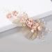 4-Piece Gold Wedding Hair Combs - Pearl & Rhinestone Bridal Hair Accessories for Brides & Bridesmaids - Pink - Buy Online on GoSupps.com