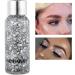 HUANTAITAI Silver Glitter Mermaid Sequins Chunky Liquid Eyeshadow & Body Gel - Festival Cosmetic for Face, Hair, Nails - Long Lasting Sparkle - Buy Online on GoSupps.com