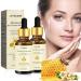2Pcs Bee Venom Essence Advanced Bee Venom Essence Natural Anti-aging Anti-wrinkle Honey Facial Essence Moisturizing Nourishing Skin Suitable for All Skin Types