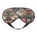 SSIMOO Floral Hedgehogs Sleep Mask-Adjustable Breathable Fashionable Eye Mask for A Comfortable Sleep Experience Black
