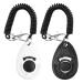 Oyefly dogs clicker clicker with a big button 2 pieces of dogs click for dog training dog training also for cats horses (white and black)