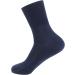 Diabetic Crew Socks for Women and Men - Non-Binding Loose Top Dress Socks (5 Pairs, Navy) - Buy Online on GoSupps.com