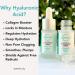 Premium Hyaluronic Acid Serum with Green Tea & Squalene - Plumps Skin Reduces Fine Lines Safe for Sensitive Skin - Anti-Aging & Moisturizing Formula - Buy Online on GoSupps.com