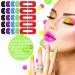 Plabbdpl Nail Polish Template - 50 Pcs Stencils Reusable Nail Edge Skin Barrier Kit & Art Protection Tools - Buy Online on GoSupps.com