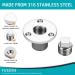 YUSOVE Marine 316 Stainless Steel Garboard Drain Plug Kit for Boat Transoms - Fits 1 Hole with Screws - Buy Online on GoSupps.com