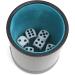 Vuwuma Felt Lined Professional Dice Cup with 6 Quiet Dice - Grey - Ideal for Yahtzee Game - Buy Online on GoSupps.com