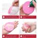60 Pcs Compressed Facial Sponge 60mm/2.4 Inch Natural Wood Pulp Cotton for Cleansing, Exfoliating, Makeup Removal - Round Pink+White - Buy Online on GoSupps.com