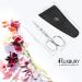 Ruxbury Curved Stainless Steel Nail Scissors with Leather Pouch - Professional Cuticle Scissors for Men and Women - Buy Online on GoSupps.com