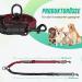 NASJAC Double Dog Leash No Tangle 360 Rotatable Adjustable Bungee for Small Medium & Large Dogs | Reflective | Black & Red - Buy Online on GoSupps.com