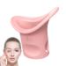 Eye flushing cup silicone eye washing cleaner soft eye cleaning cup eye pool with scale eye rinse for older women men eye conditioner clean make-up pink