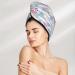 Quick-Dry Hair Towel Wrap | Button Turban for Fast Hair Drying | Flamingo & Pineapple Print - Buy Online on GoSupps.com