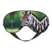 SSIMOO Zebra and Giraffe Print Double-Sided Eye Mask Soft and Light Blocking for Enhancing Sleep Quality Black