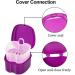 Denture Bath Case Orthodontic Dental Retainer Box Plastic False Teeth Bath Box Denture Cleanning Set Container Soaking Denture Bath for Storing Soaking Dentures Cleaning Box with Filter(Purple) - Buy Online on GoSupps.com