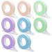 8 Rolls Adhesive Fabric Eyelash Extension Tape Tape for Lash Extension 0.5 Inch Breathable Micropore Eyelash Tape Under Eye Tape Supply Non-Woven Extension Tapes for Lashes (Pink Purple Blue Green)