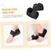 FRCOLOR Reusable Heel Protector Pads - Gel Cups for Dry Heels Non-Slip Black Heel Covers - Key Chain & Roller Bottles Included - Buy Online on GoSupps.com