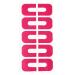 10pcs Peel Off Nail Polish Protectors U-Shaped Spill-Proof Nail Protection Stickers for Nail Art Painting Supplies(Pink)