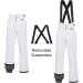 CREATMO US Women's Waterproof Insulated Snow Pants Ski Bibs - Medium White - Buy Online on GoSupps.com