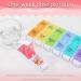 AM PM Pill Organizer - SZREDU 7 Day Medicine Box for 2x Daily Use | Large Removable Weekly Supplement Case - Buy Online on GoSupps.com