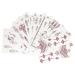 Xmasir 12 Sheets Brown Henna Tattoo Kit - Waterproof Stickers for Women | Wedding Party Henna Stickers in Brown - Buy Online on GoSupps.com