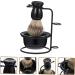 Beavorty 4-Sentence Beard Set - Premium Shaving Bowl Razor & Brush for Men | Ultimate Shaving Kit with Stainless Steel Accessories - Buy Online on GoSupps.com