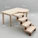 Wooden Hamster Toys Platform with Climbing Ladder - Small Animal Cage Accessories Set - Buy Online on GoSupps.com
