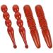 MipCase 4 pieces acupuncture stick acupressure sticks made of wood GUA-Sha massage device Manual massage device Massage stab made of wood Points of wood tools from wooden tools.